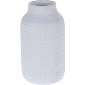 Koopman Asuan kerámia váza, fehér, 19 cm