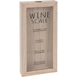Koopman Wine Scale fa dekoráció, 30 x 15 cm