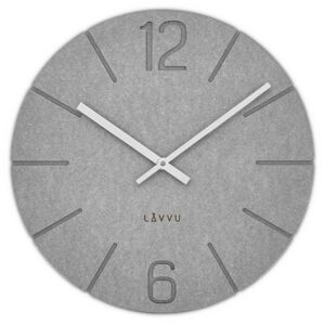 LAVVU Natur szürke óra, átmérő 34 cm