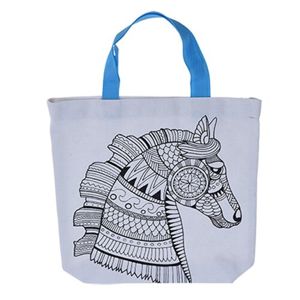 Ló kifesthető gyerek táska, 28,5 x 29 cm