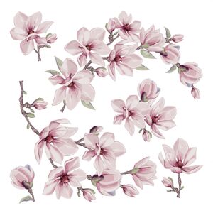 Magnólia blossom öntapadó dekoráció, 30 x 30 cm