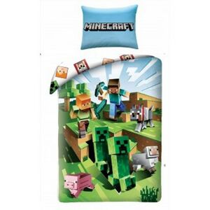 Minecraft 129 gyermek pamut ágynemű, 140 x 200 cm, 70 x 90 cm