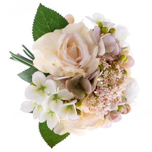 Mű hortenzia csokor rózsával, 29 x 20 cm