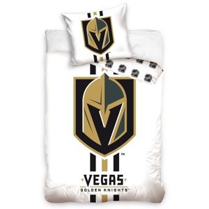 NHL Vegas Golden Knights White pamut ágynemű, 140 x 200 cm, 70 x 90 cm