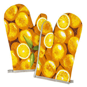 Narancs edényfogó, 28 x 18 cm, 2 db-os szett