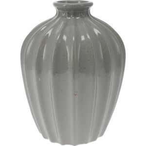 Sevila porcelán váza, 14,5 x 20 cm, szürke