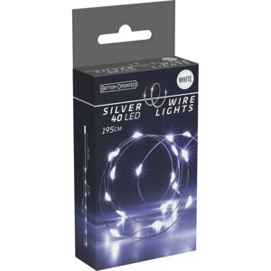 Silver lights fényfüzér 40 LED, hideg fehér, 195 cm