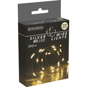 Silver lights fényhuzal 80 LED, meleg fehér, 395 cm
