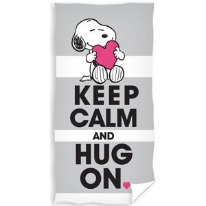 Snoopy Keep Calm törölköző, 70 x 140 cm