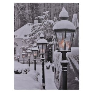 Snowy Lamps LED kép vásznon, 40 x 30 cm