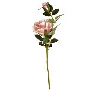 Tearózsa művirág, rózsaszín, 47 cm