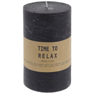 Time to relax dekorgyertya, fekete, 15 cm
