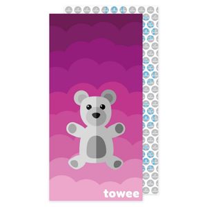 Towee Teddy Bear gyorsan száradó törölköző rózsaszín, 70 x 140 cm
