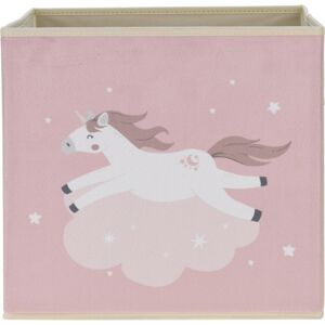 Unicorn dream gyerek textil doboz rózsaszín,32 x 32 x 30 cm