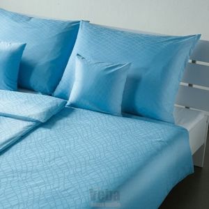 Veba Geon Kígyóbőr damaszt ágynemű, kék, 140 x 200 cm, 70 x 90 cm, 140 x 200 cm, 70 x 90 cm