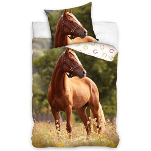 Vörös lovas pamut ágynemű, 140 x 200 cm, 70 x 90 cm