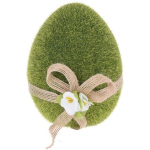 Zöld tojás húsvéti dekoráció, 11 cm
