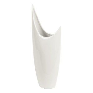 Campanilla kerámia váza, fehér, 40,5 cm
