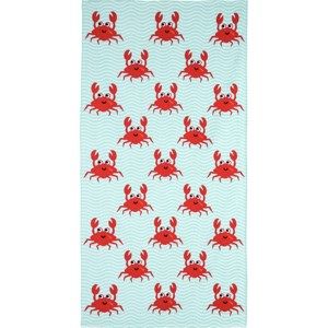 Crazy Crabs strandtörölköző, 70 x 140 cm