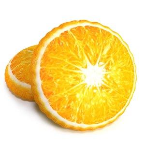 Narancs formázott 3D párna, 40 cm