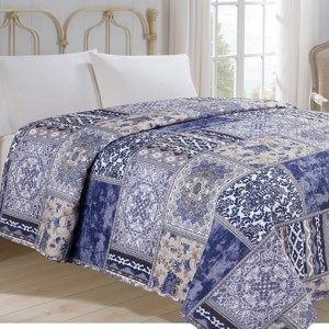 Jahu Orient ágytakaró kék, 140 x 220 cm