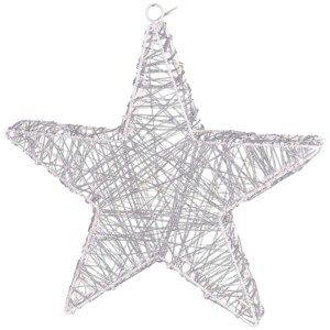 Rapallo karácsonyi csillag, ezüst, 50 LED-es
