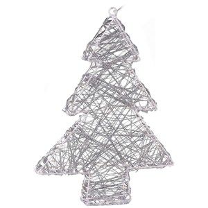 Rivoli drót karácsonyfa ezüst, 20 LED