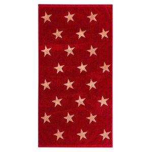 Stars törölköző, piros, 50 x 100 cm, 50 x 100 cm