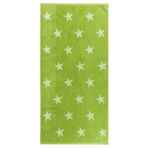 Stars törölköző, zöld, 70 x 140 cm