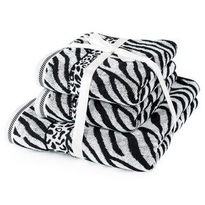 Jahu Zebra törölköző szett fehér